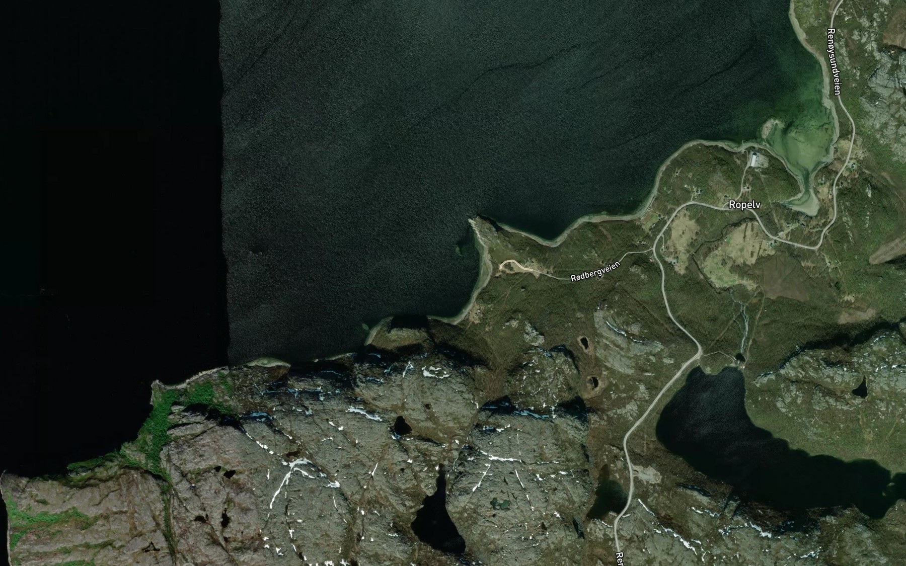 Satellite map of the Rodbergbukta
