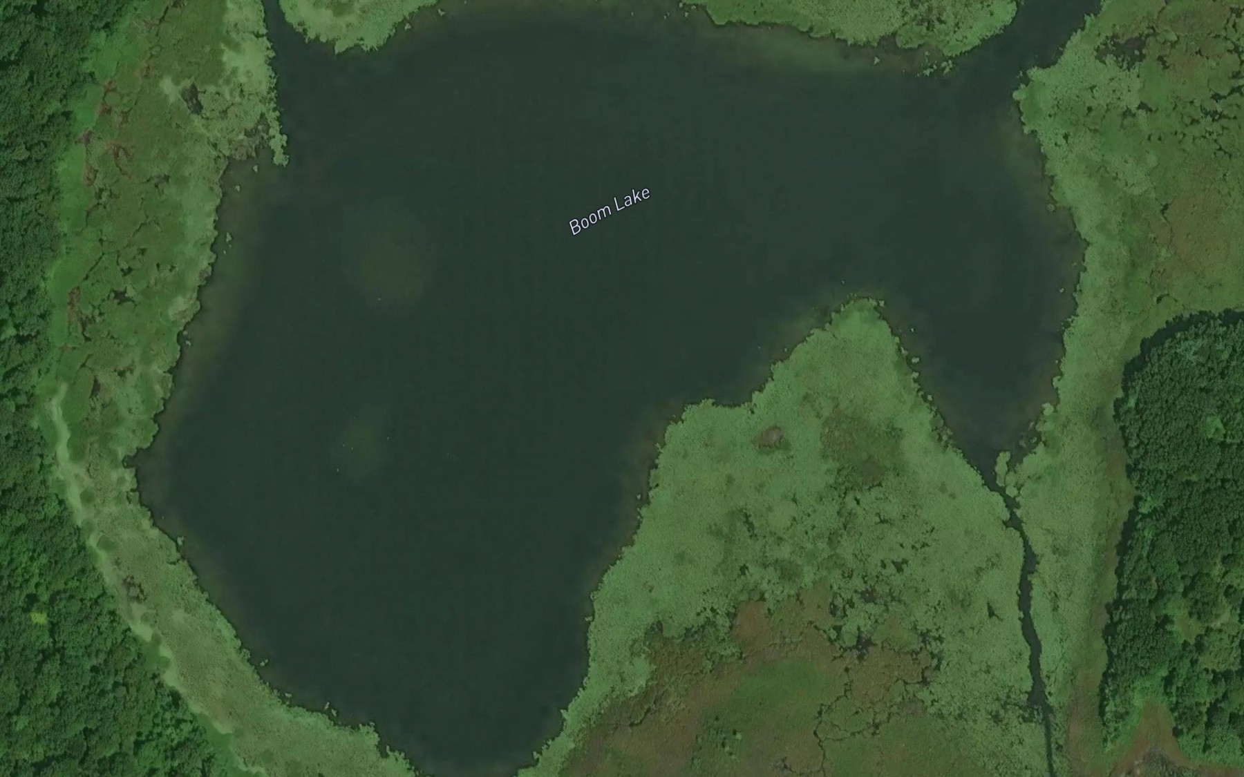Satellite map of the Boom Lake