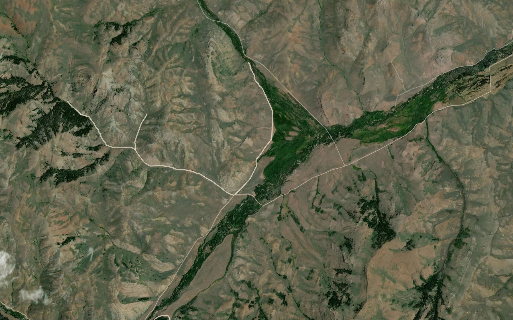 Satellite map of the Big Spring
