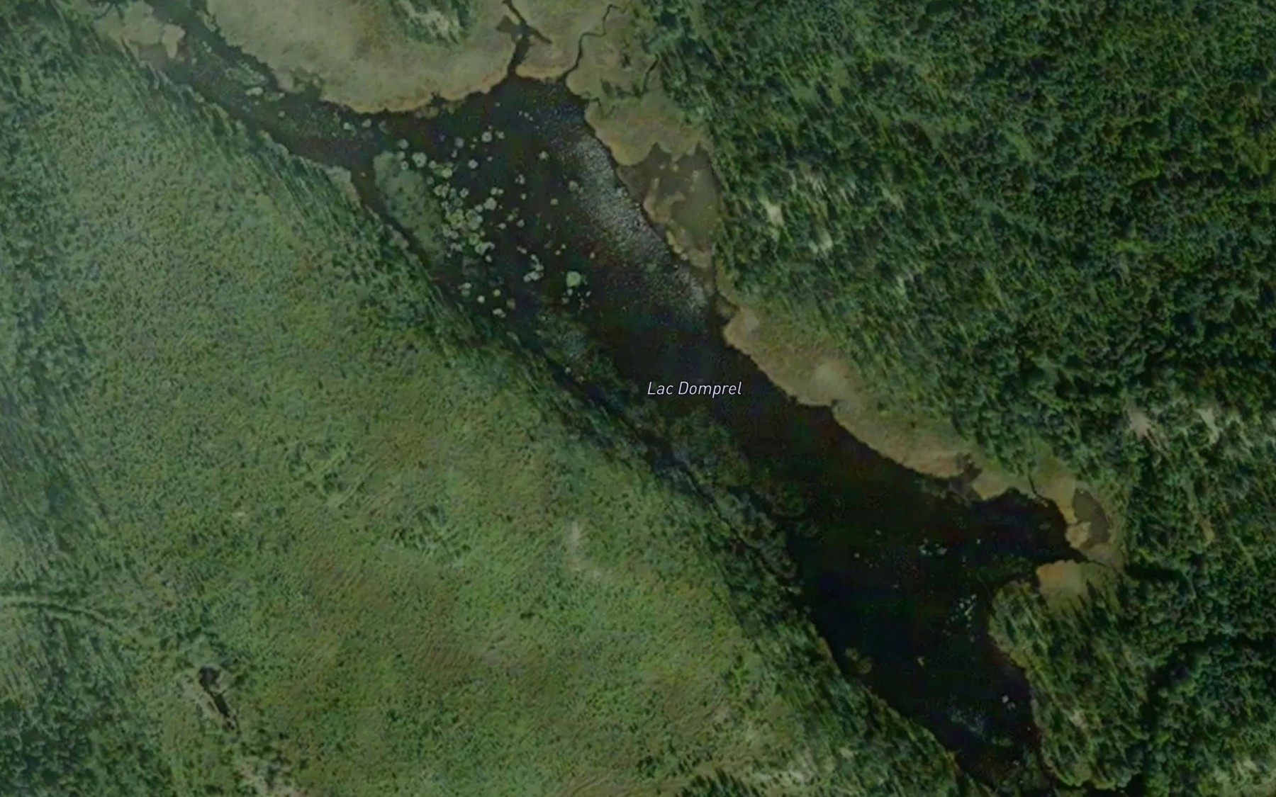 Satellite map of the Lac Domprel