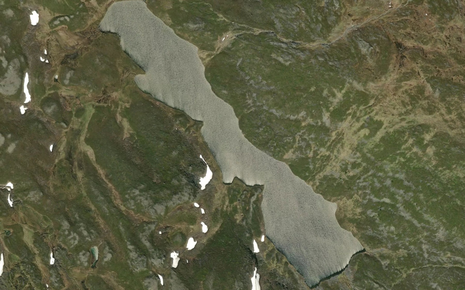 Satellite map of the Uldasvaggejavri