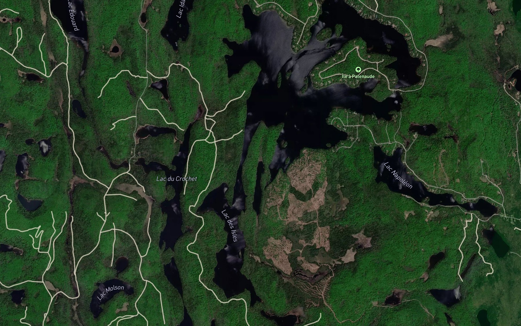 Satellite map of the Baie de la Dame