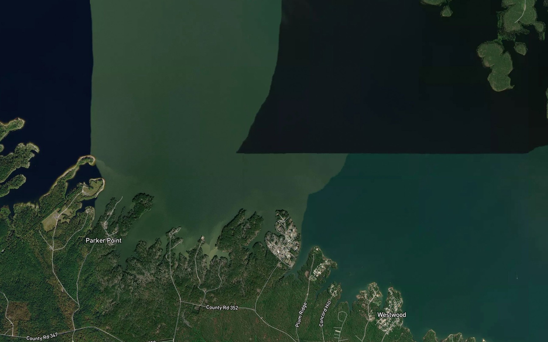 Satellite map of the Salt Lick Branch