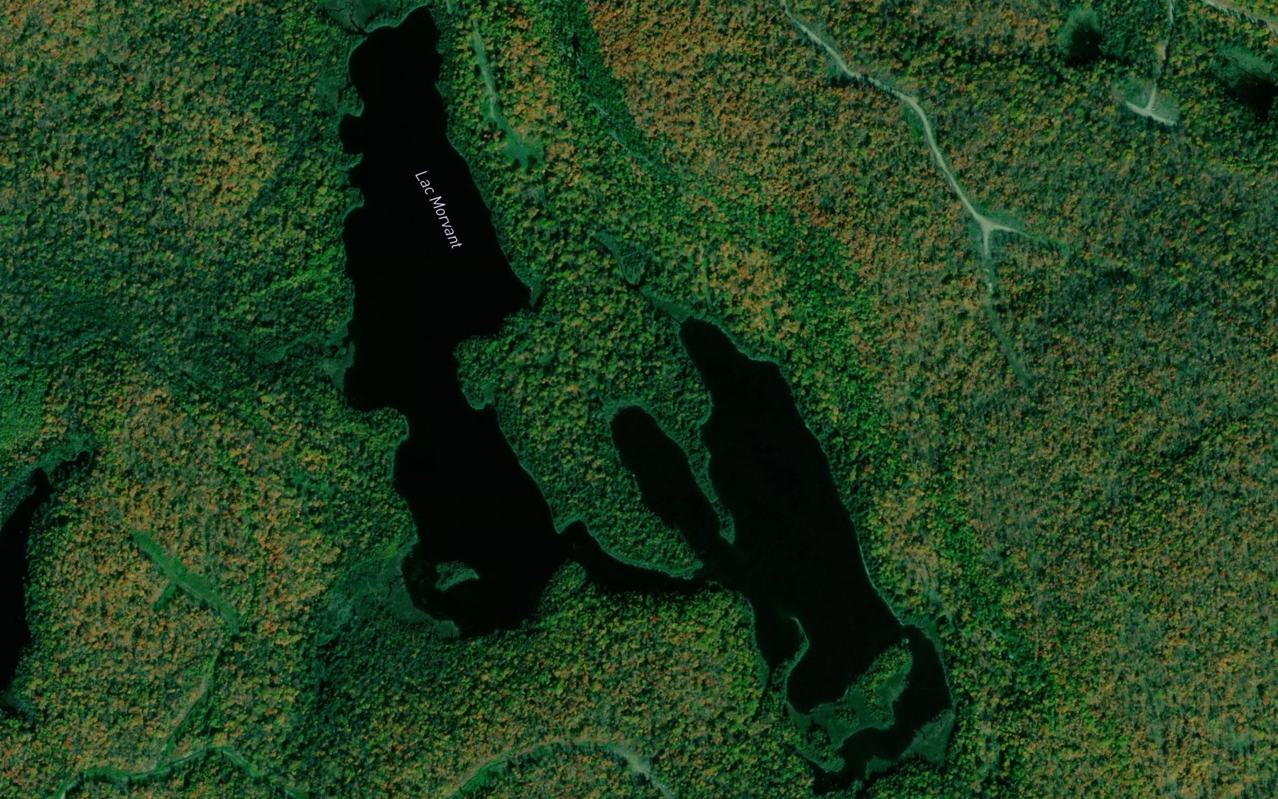 Satellite map of the Lac Morvant