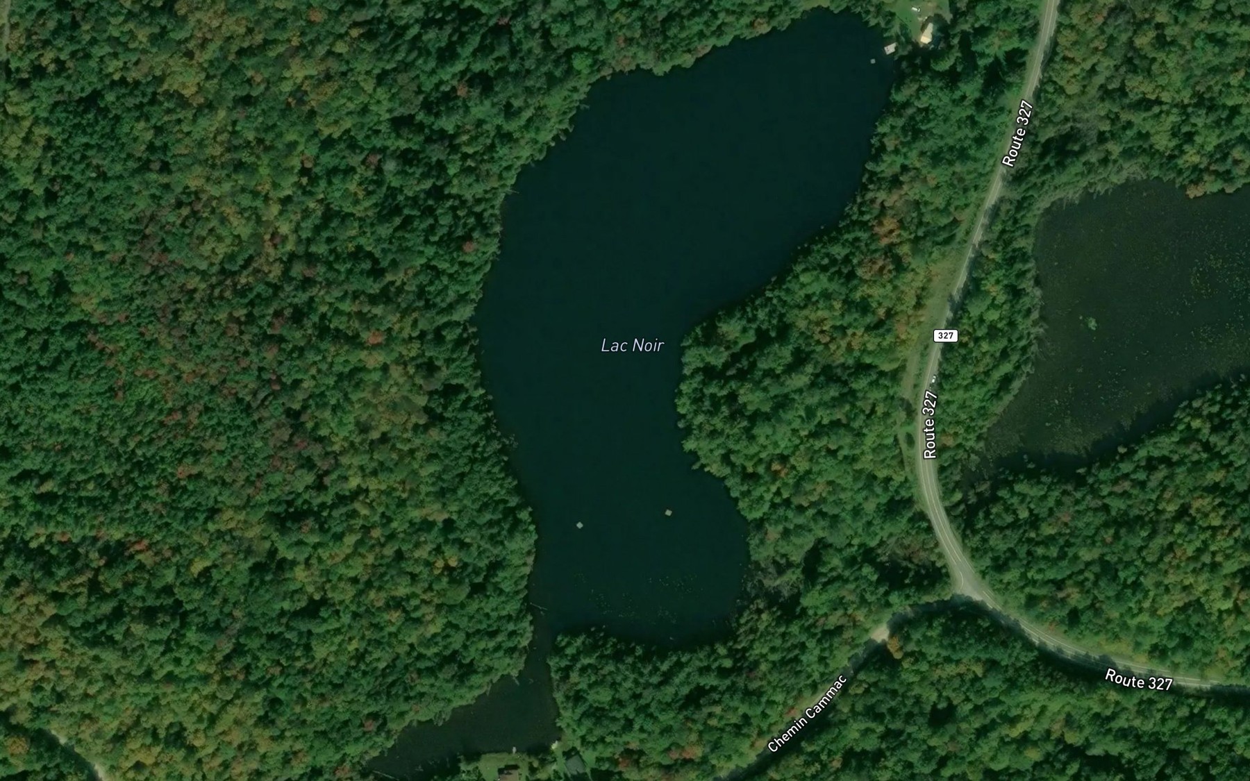 Satellite map of the Lac Noir