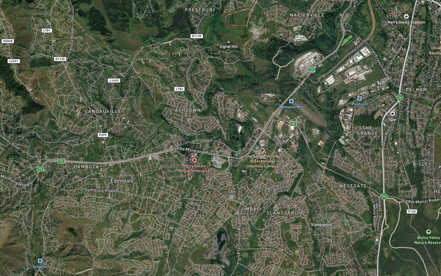 Satellite map of the KwaPate