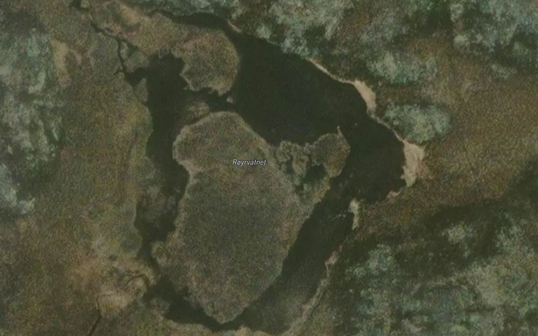 Satellite map of the Royrtjorna
