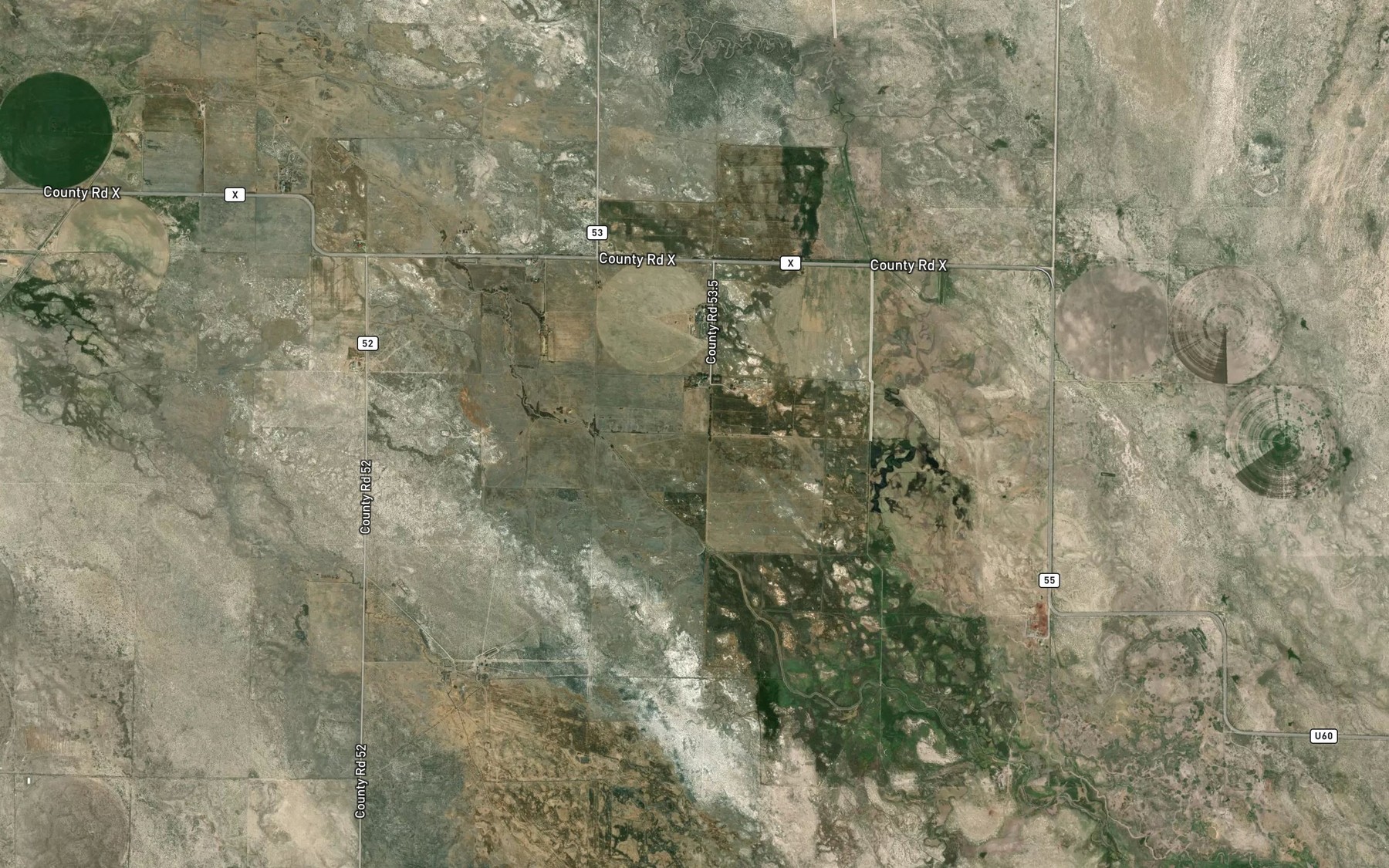 Satellite map of the 32 South Ditch