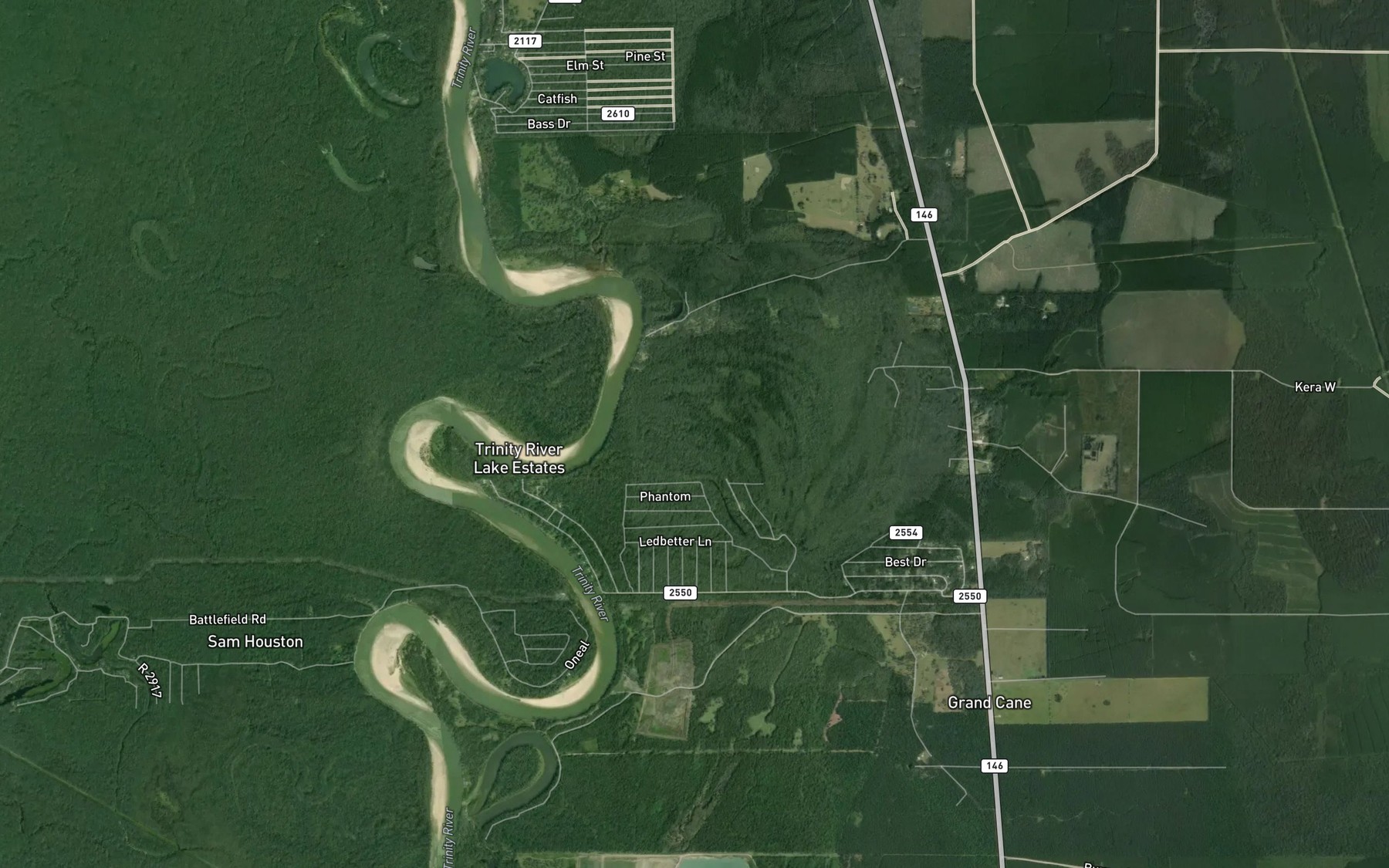 Satellite map of the Bledsoe Creek (historical)