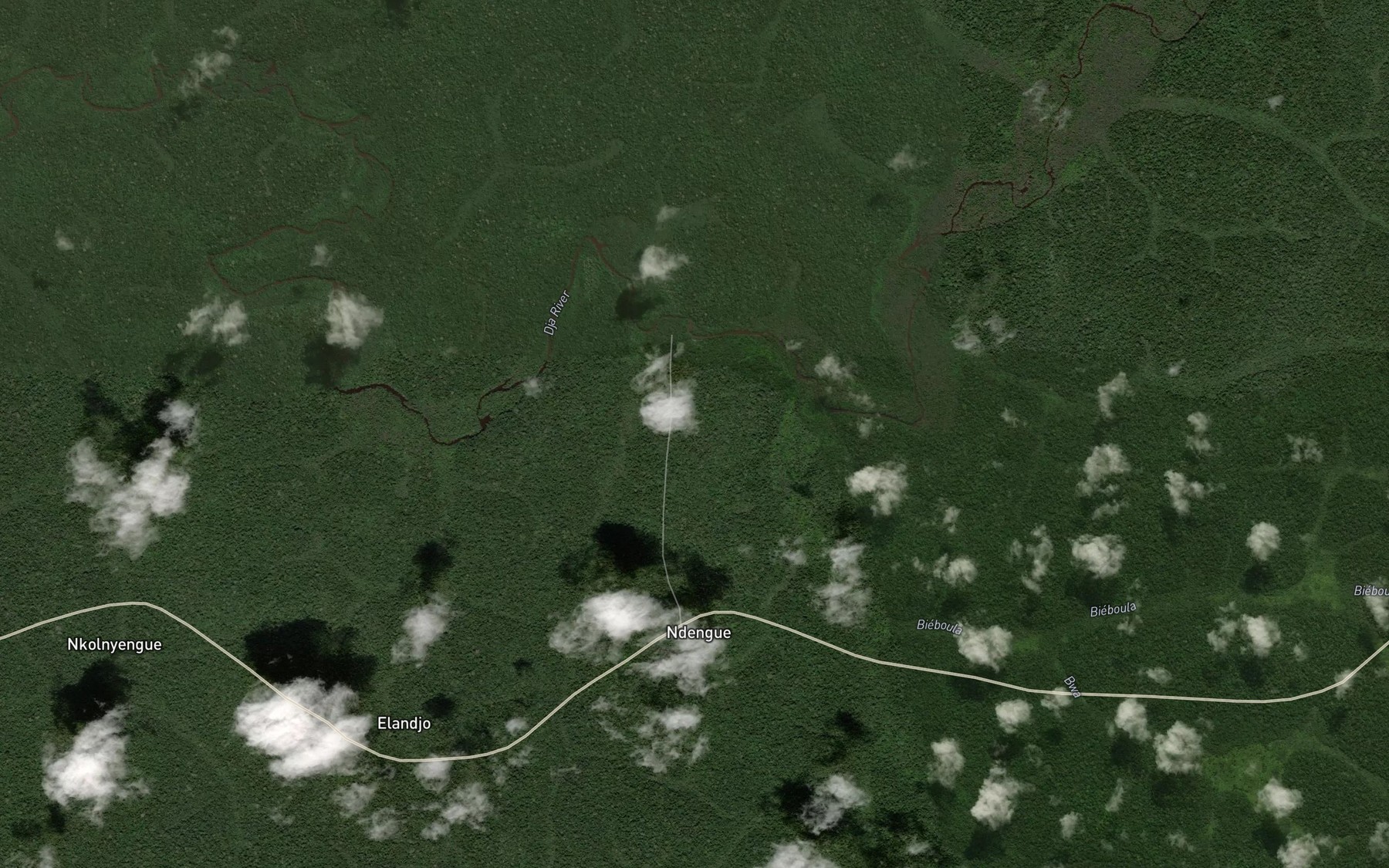 Satellite map of the Deno