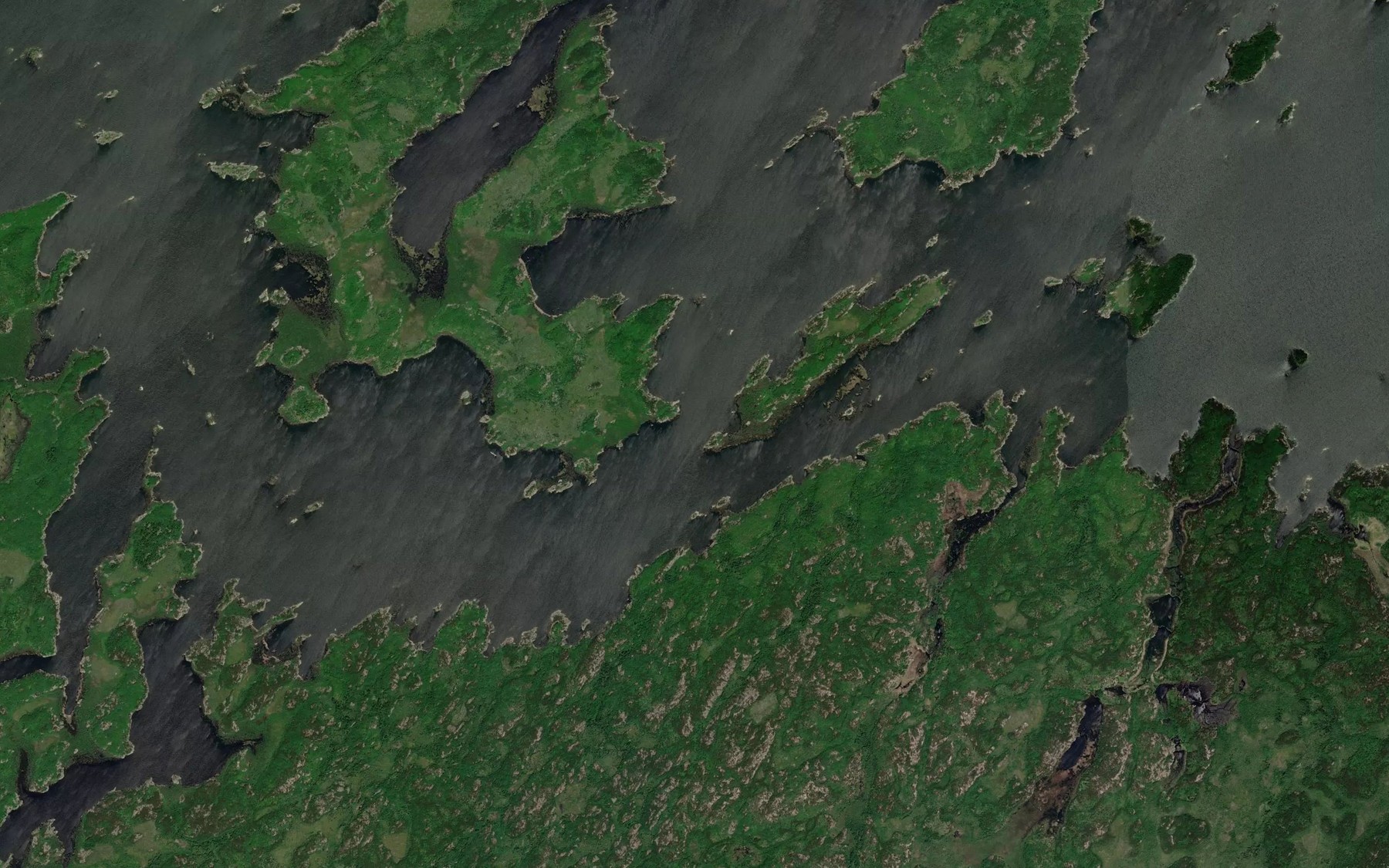 Satellite map of the Wawakiskitchewan Narrows