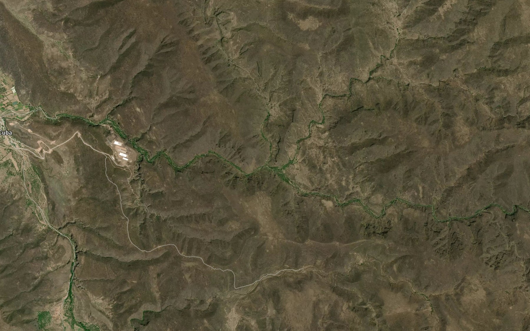 Satellite map of the La Calavera