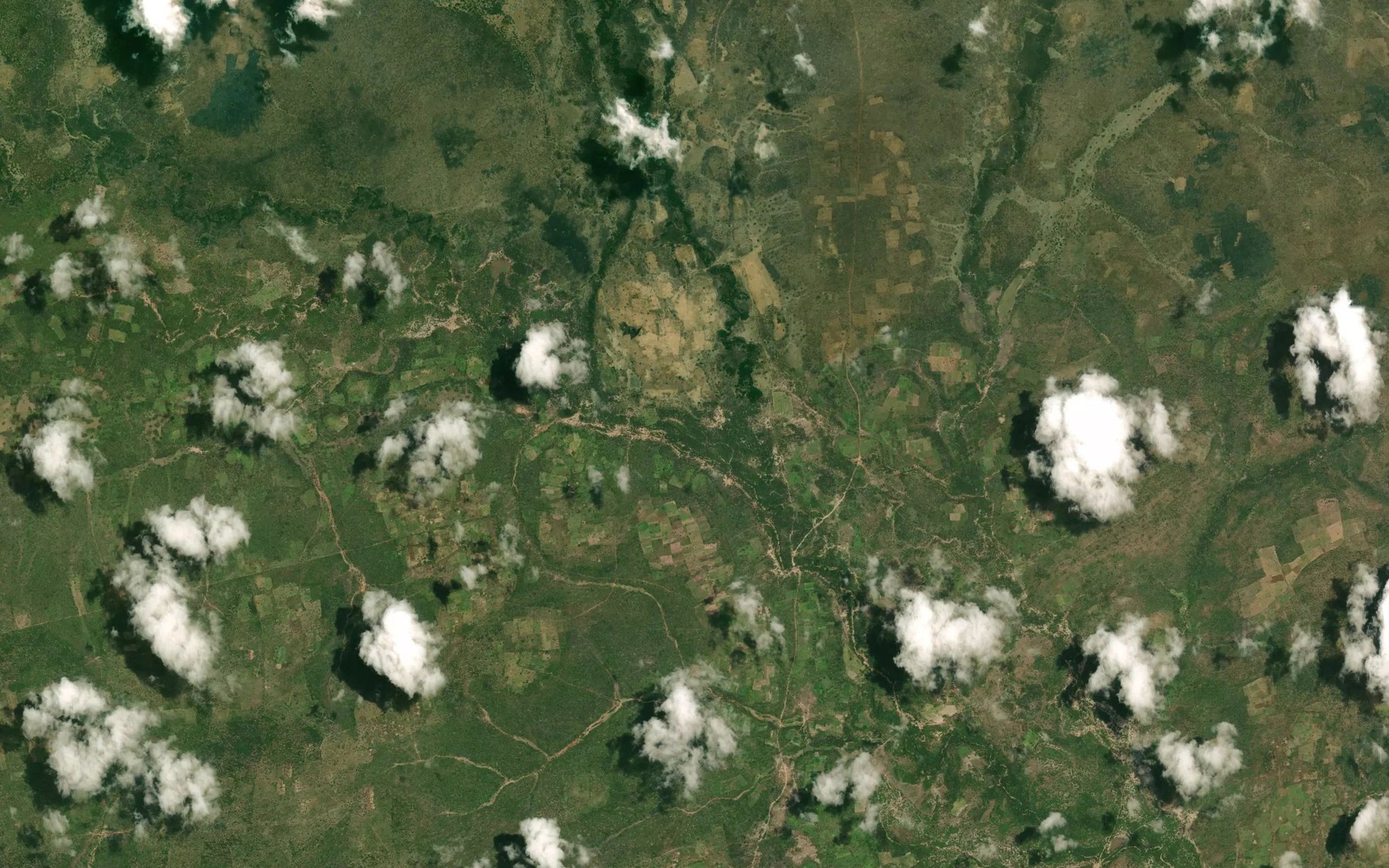 Satellite map of the River Daurawa