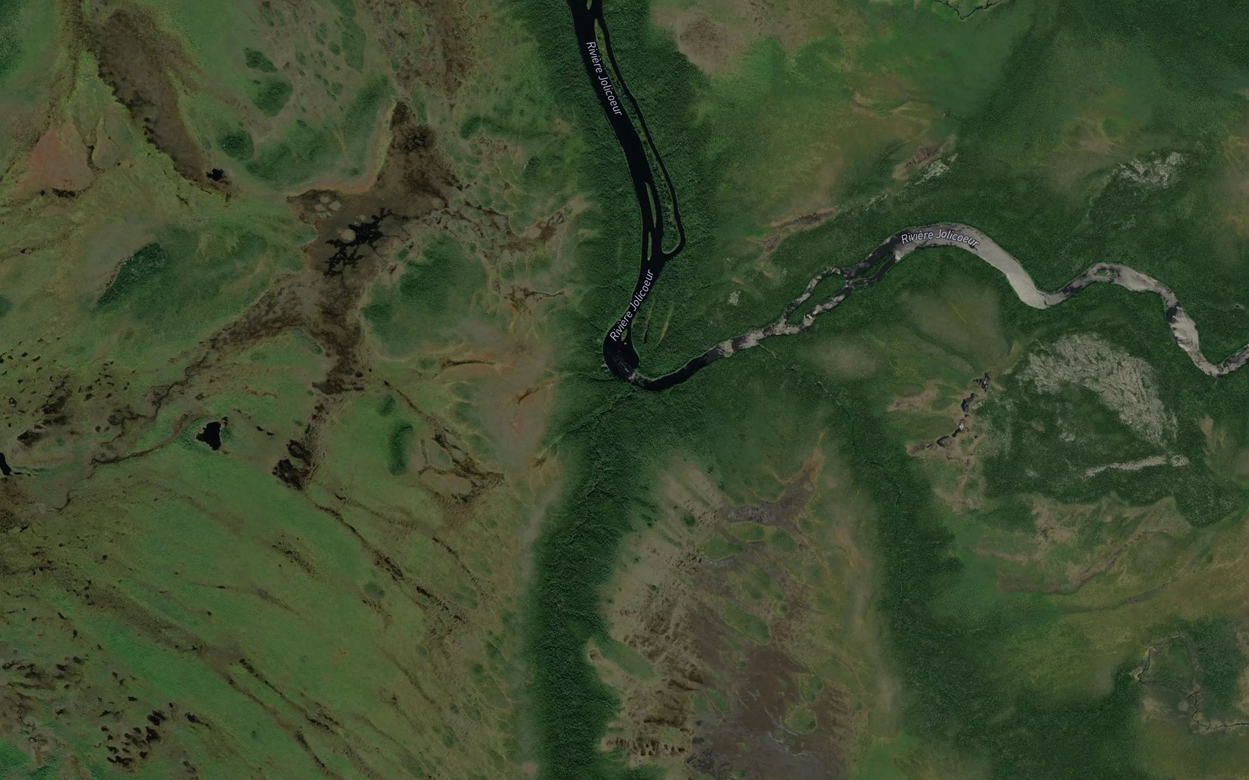 Satellite map of the Ruisseau Neminanuchishiu
