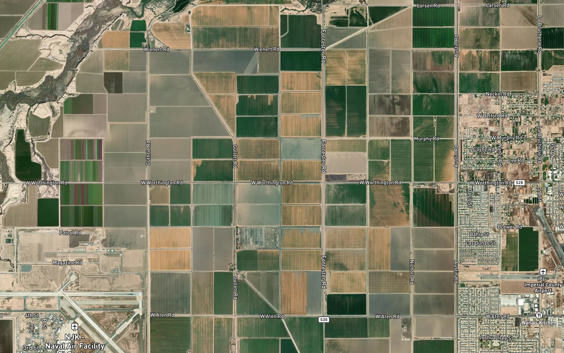 Satellite map of the Rice Drain Two