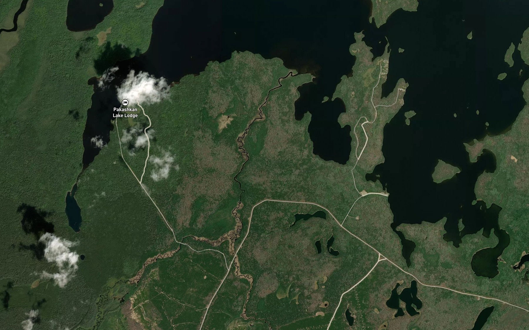 Satellite map of the Snipe Creek