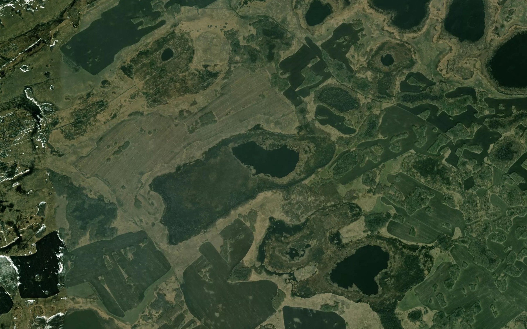 Satellite map of the Svetlyye Ozera