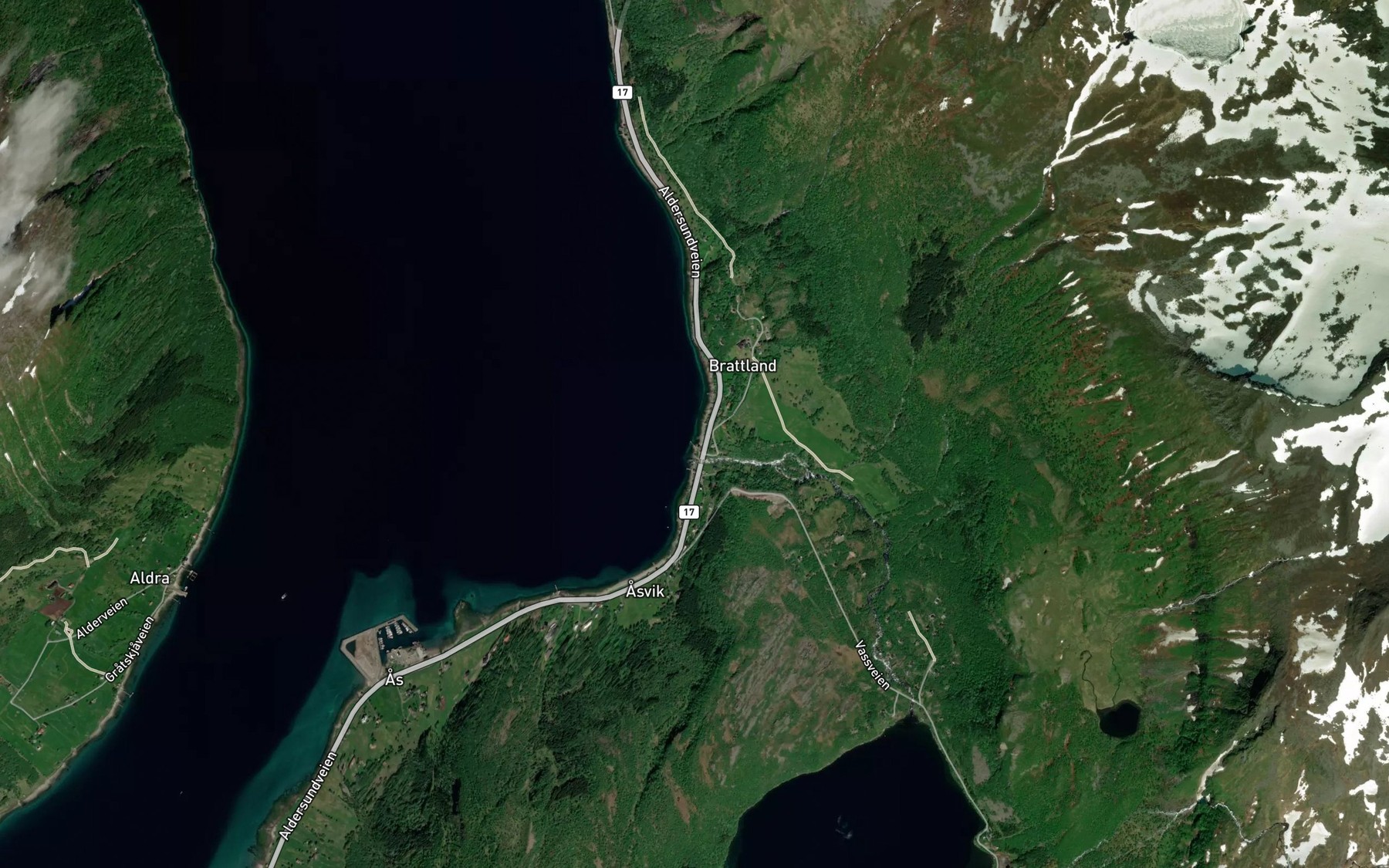 Satellite map of the Bakken