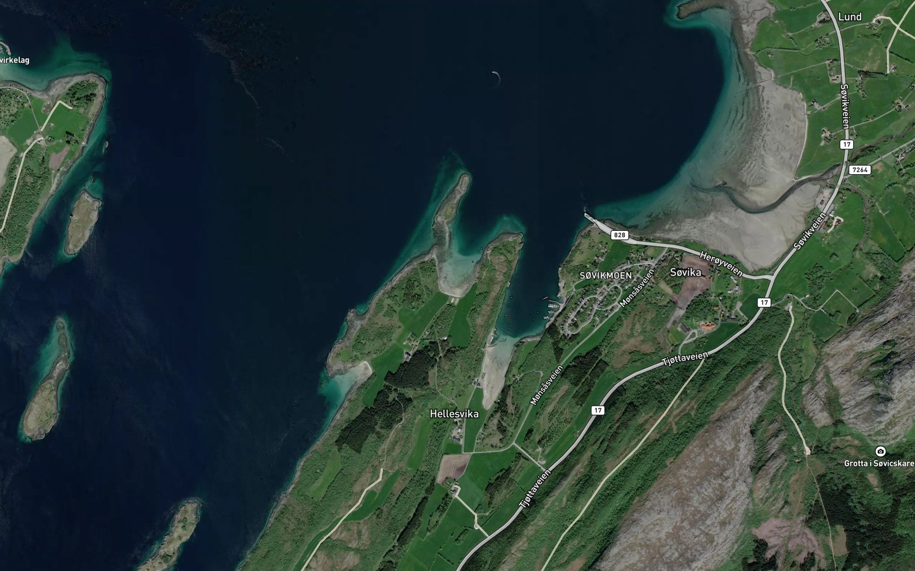 Satellite map of the Frovika