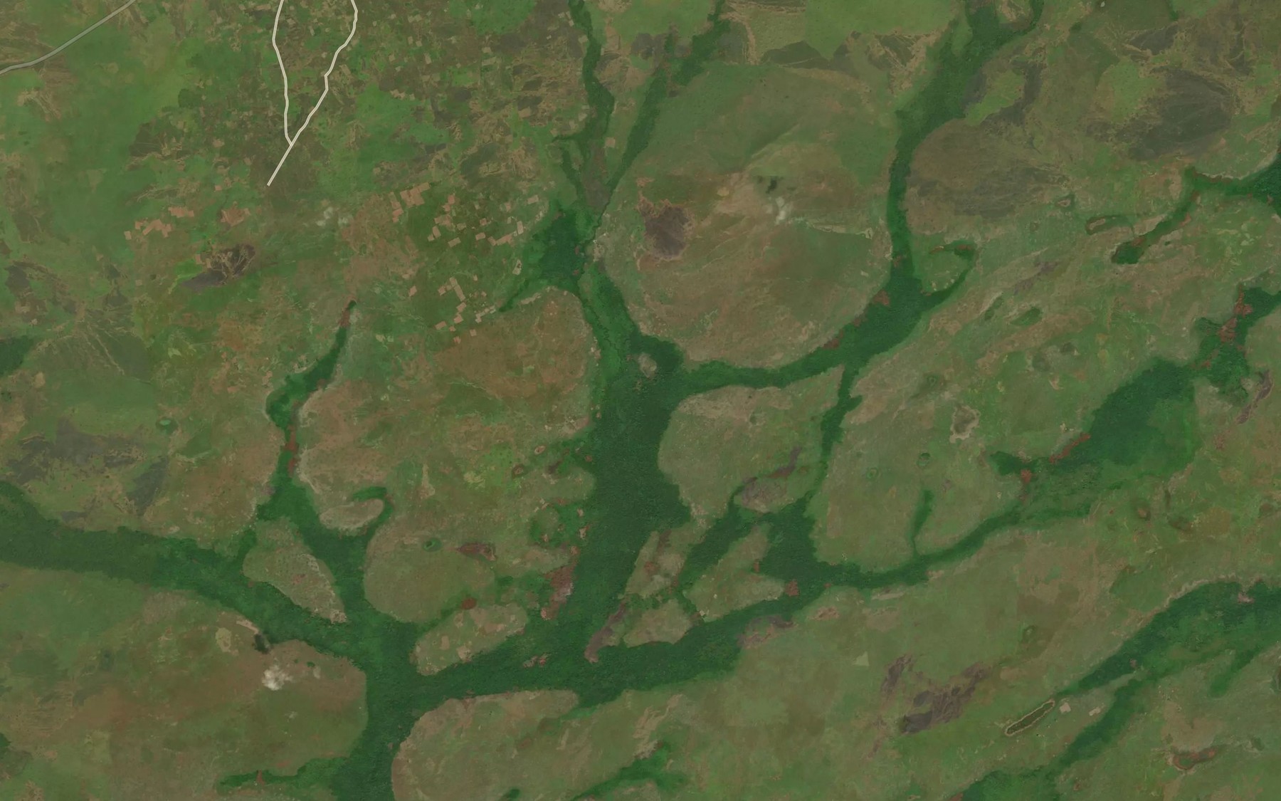 Satellite map of the Pande