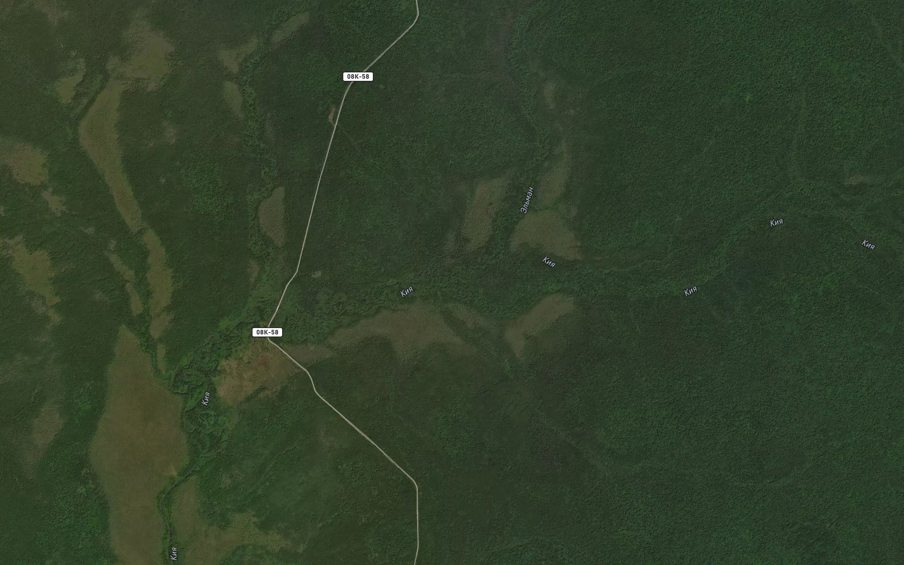 Satellite map of the El'man