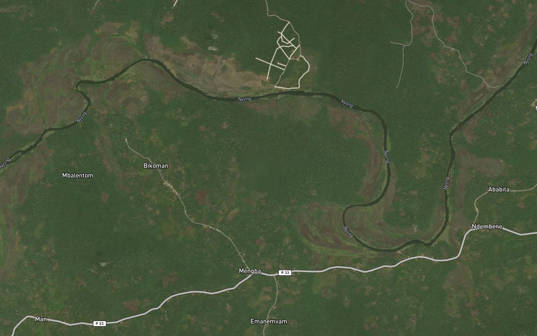 Satellite map of the Mbembe