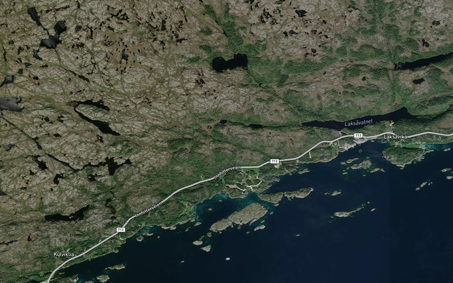 Satellite map of the Litlbrattaa