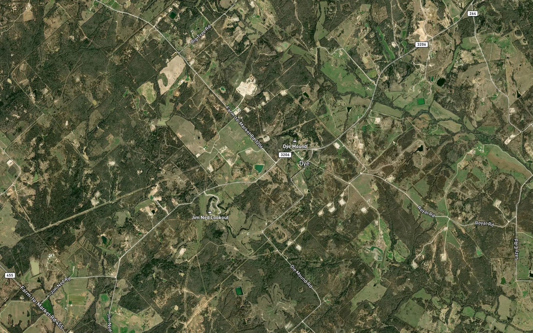 Satellite map of the Soil Conservation Service Sediment Control Structure 104 Reservoir