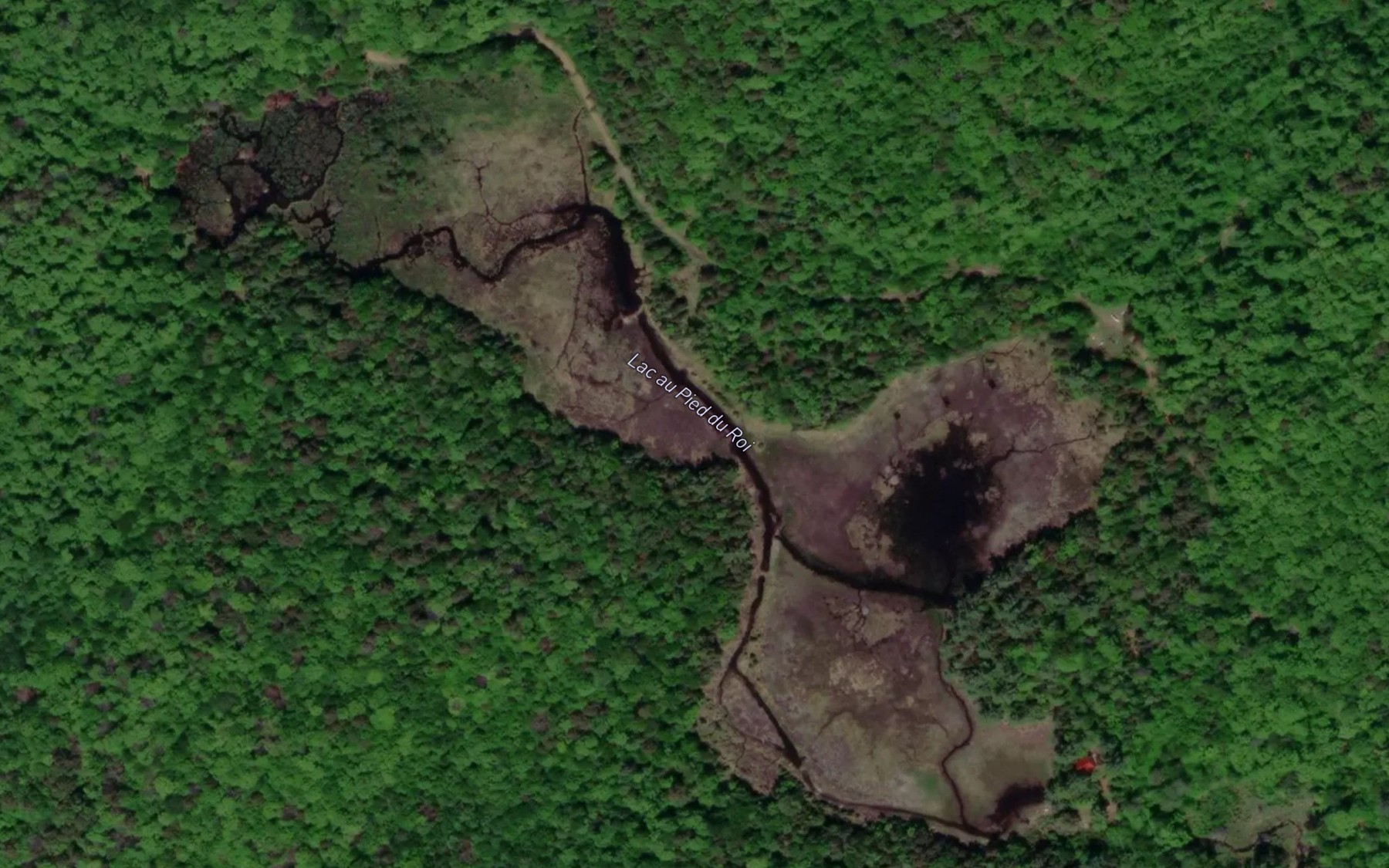 Satellite map of the Lac au Pied du Roi