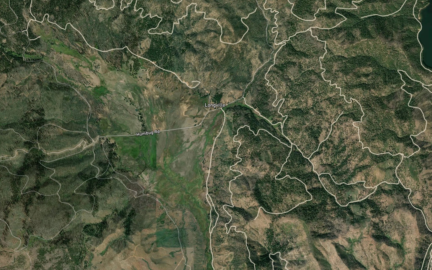 Satellite map of the Soda Spring