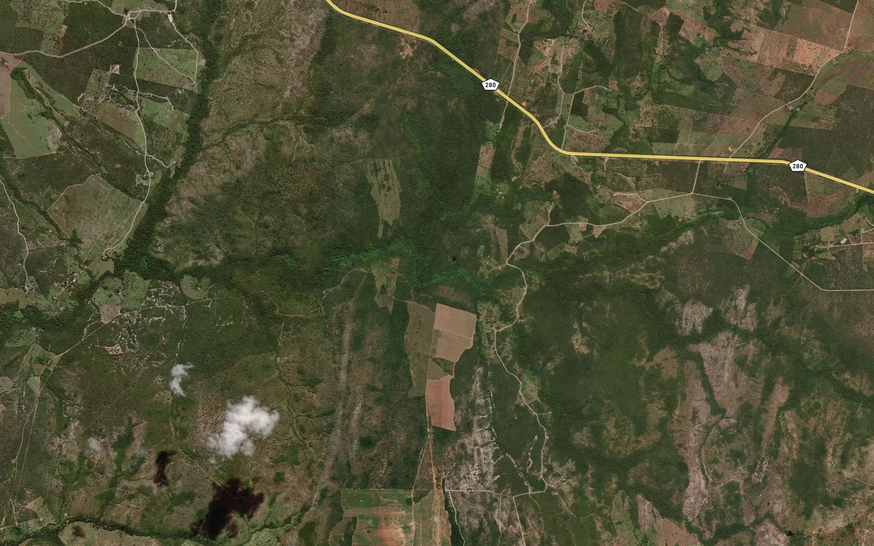 Satellite map of the Corrego Fundo