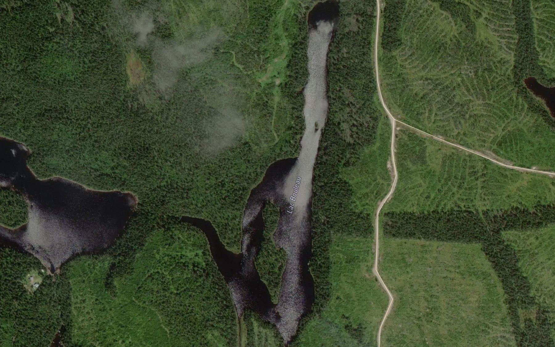 Satellite map of the Lac Bouleau