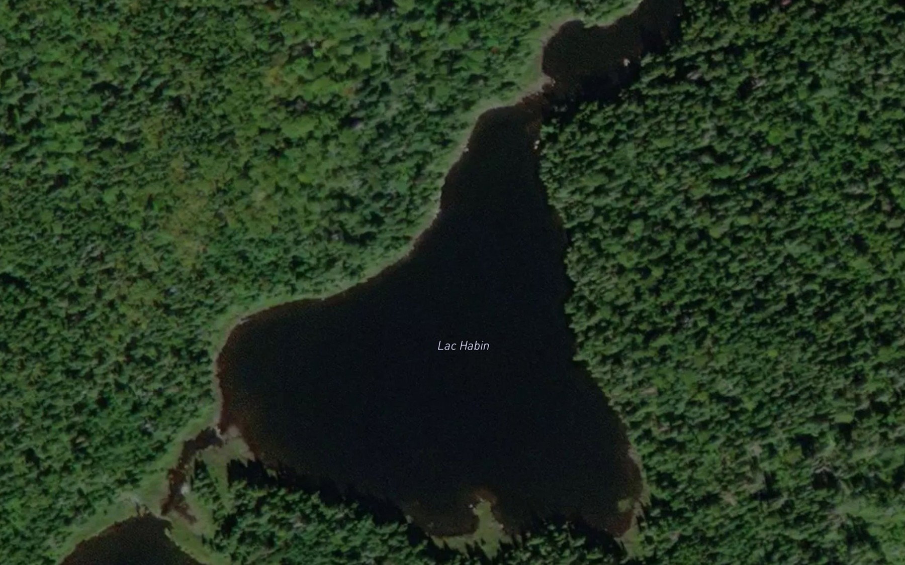 Satellite map of the Lac Habin