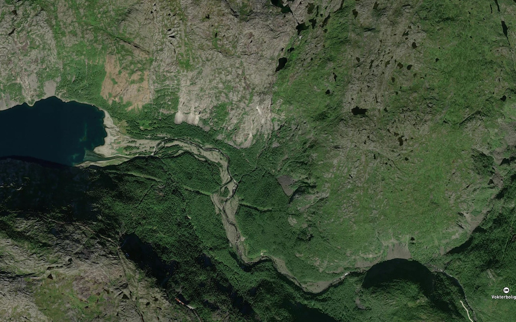Satellite map of the Sosterbekken