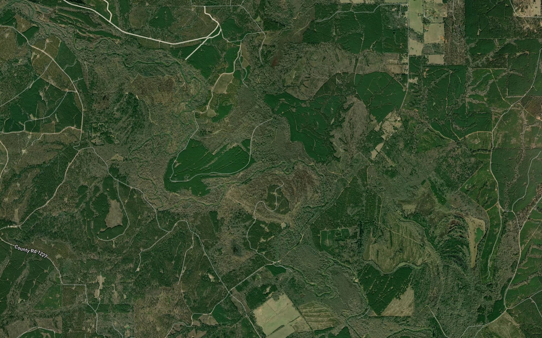 Satellite map of the Tailes Creek