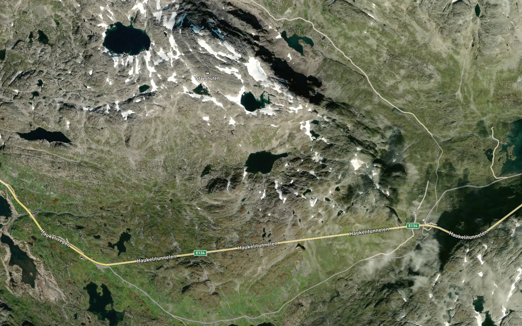 Satellite map of the Reinstjorna