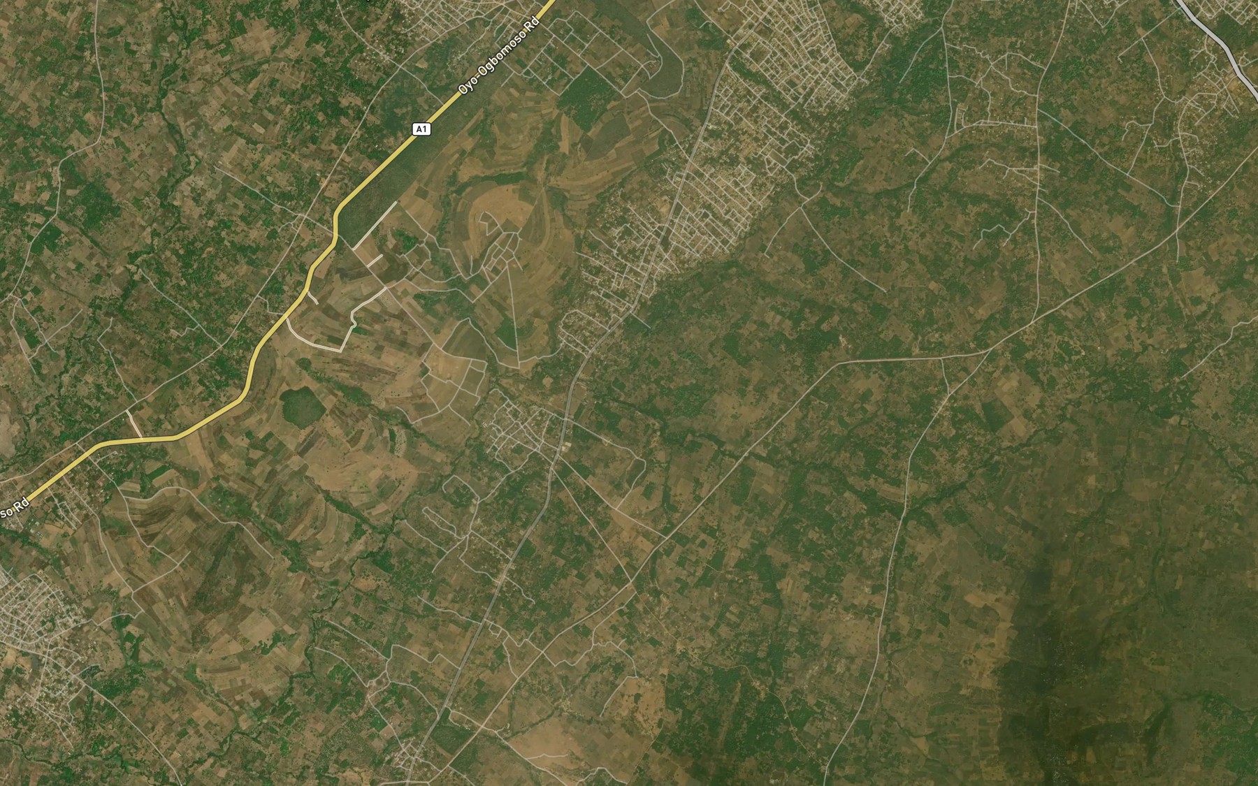 Satellite map of the River Ogbin