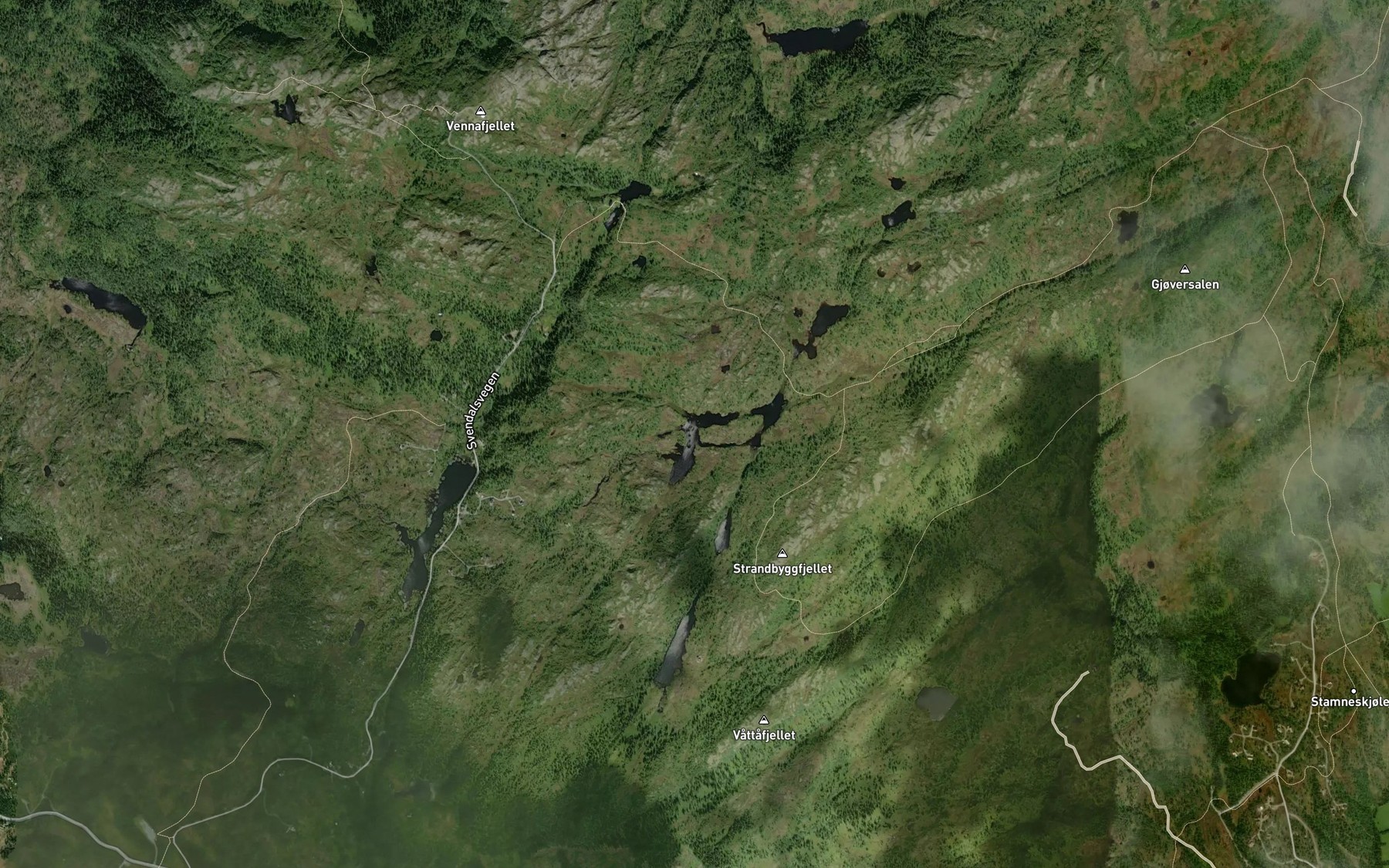 Satellite map of the Gastjernin