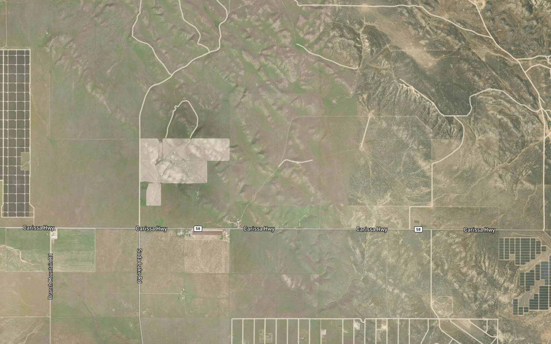 Satellite map of the Thompson Spring