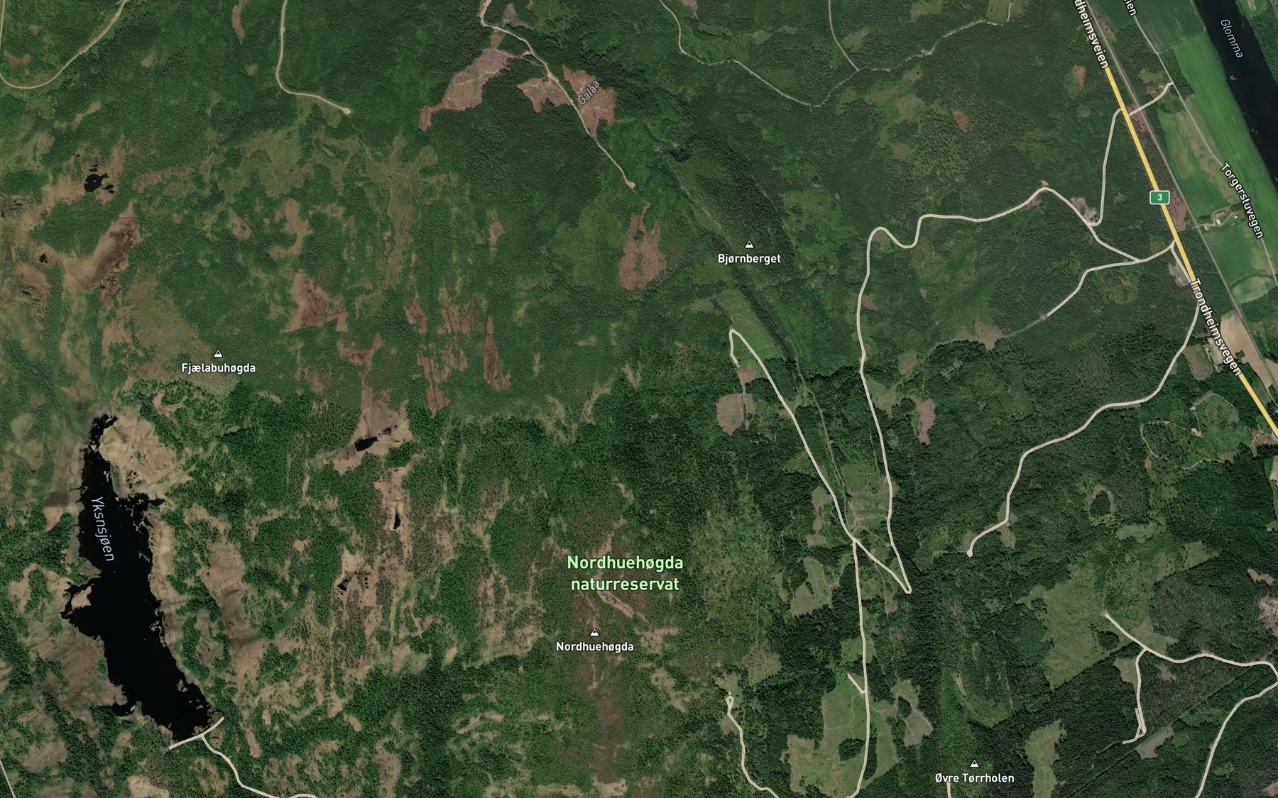 Satellite map of the Gutubekken
