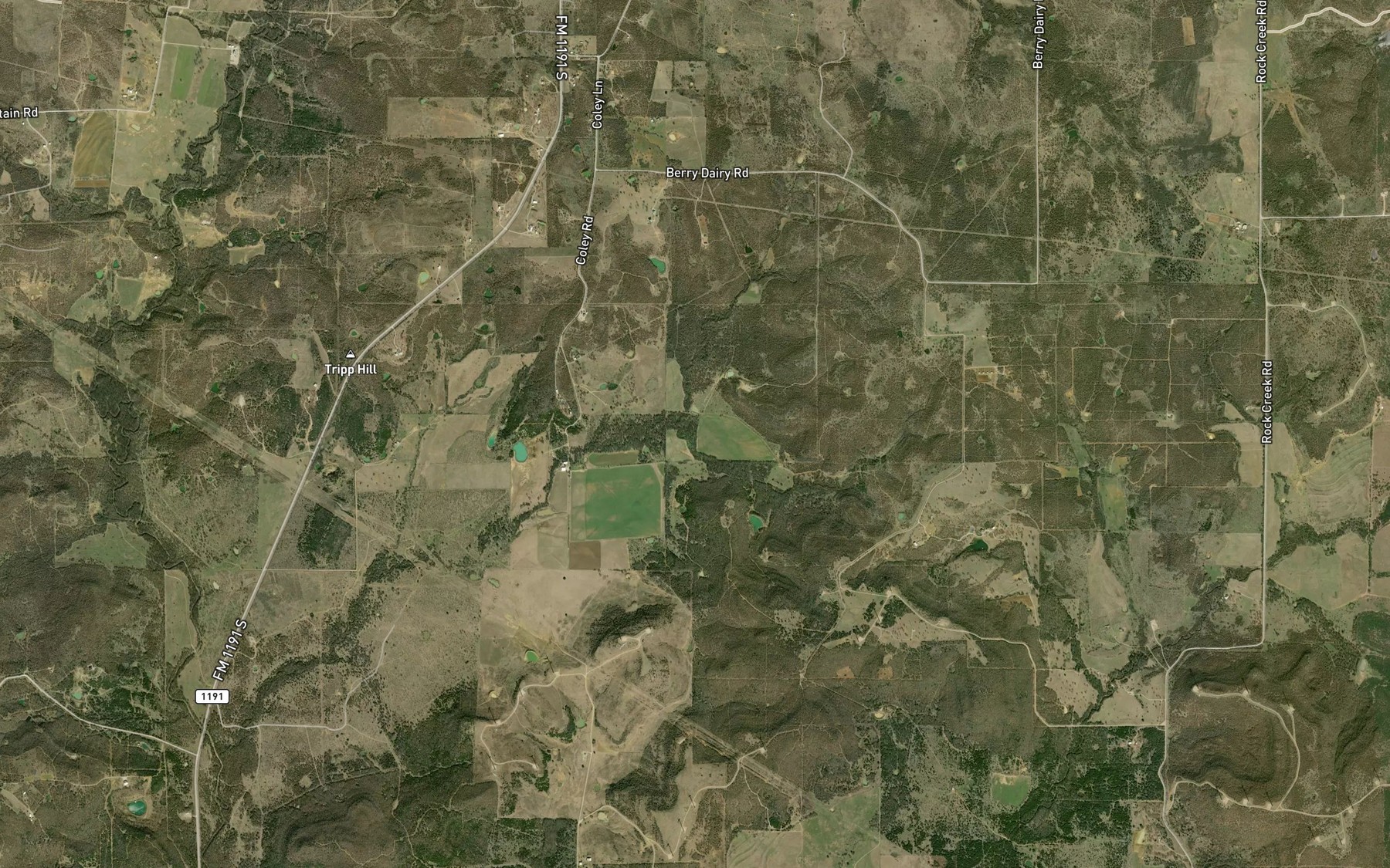 Satellite map of the Boaro Timber Creek