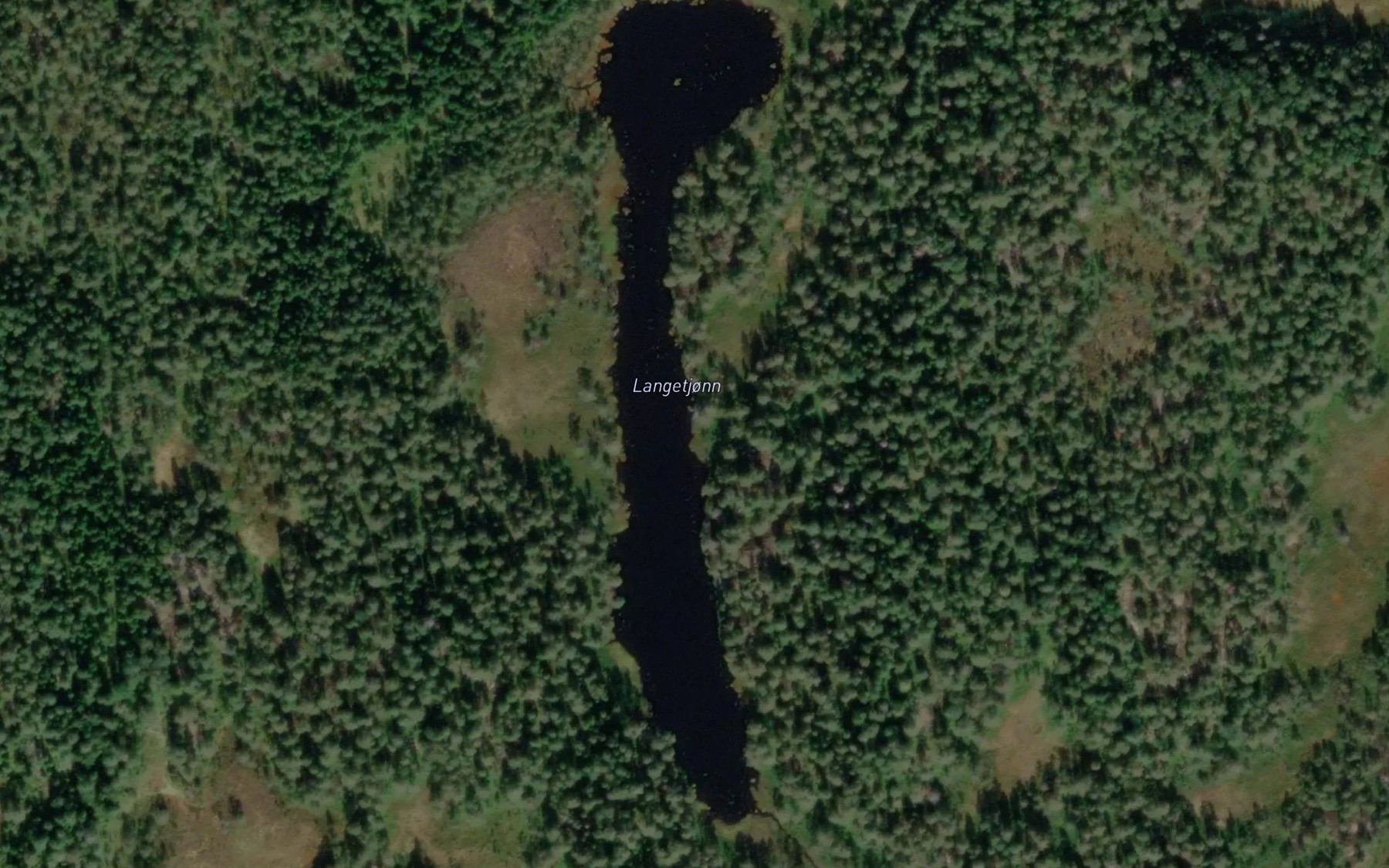 Satellite map of the Langetjonn