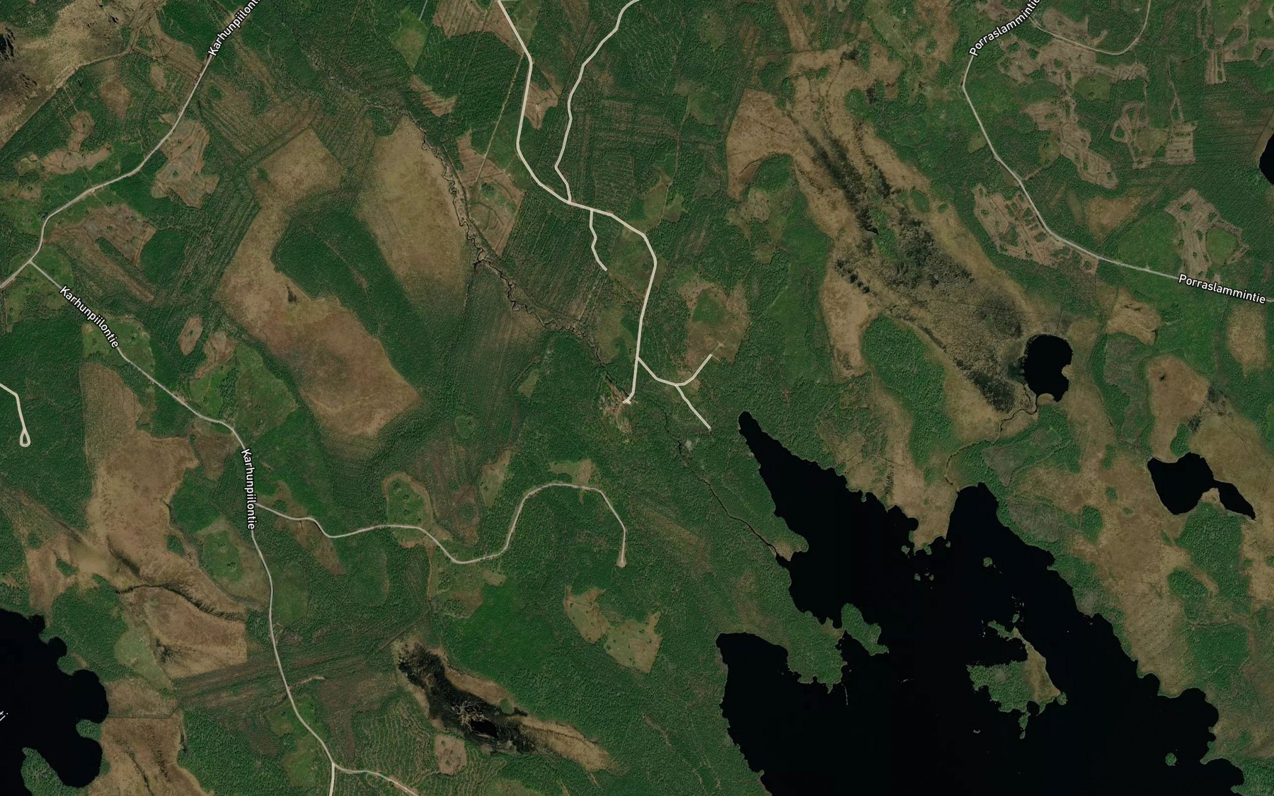 Satellite map of the Konttikoski