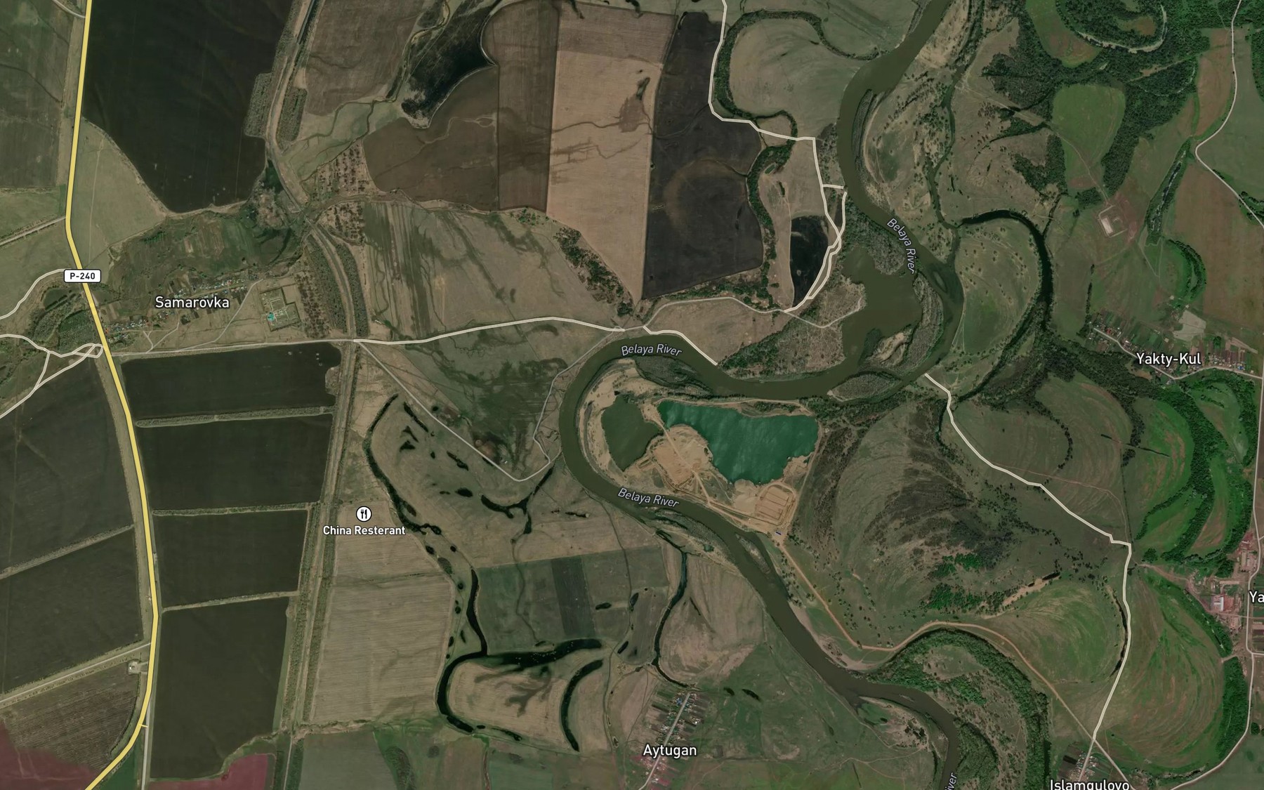 Satellite map of the Mekatevli