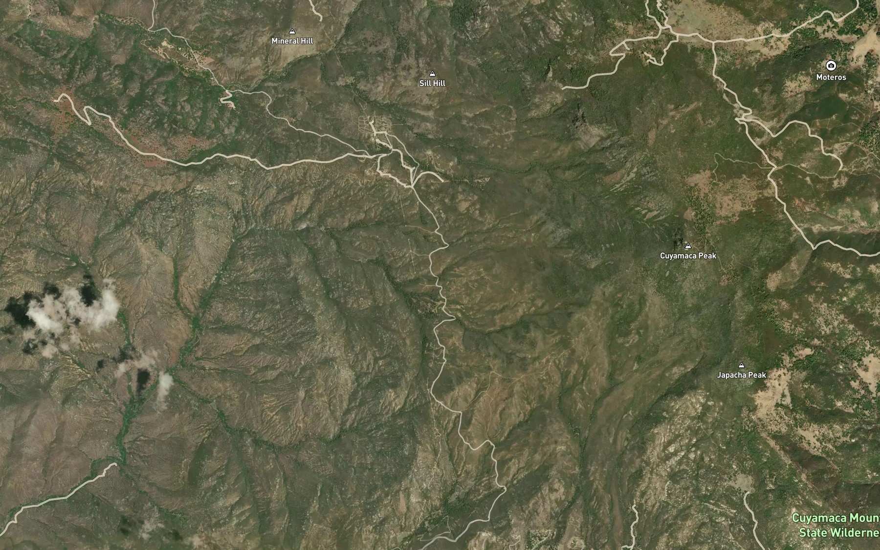 Satellite map of the Wildcat Spring