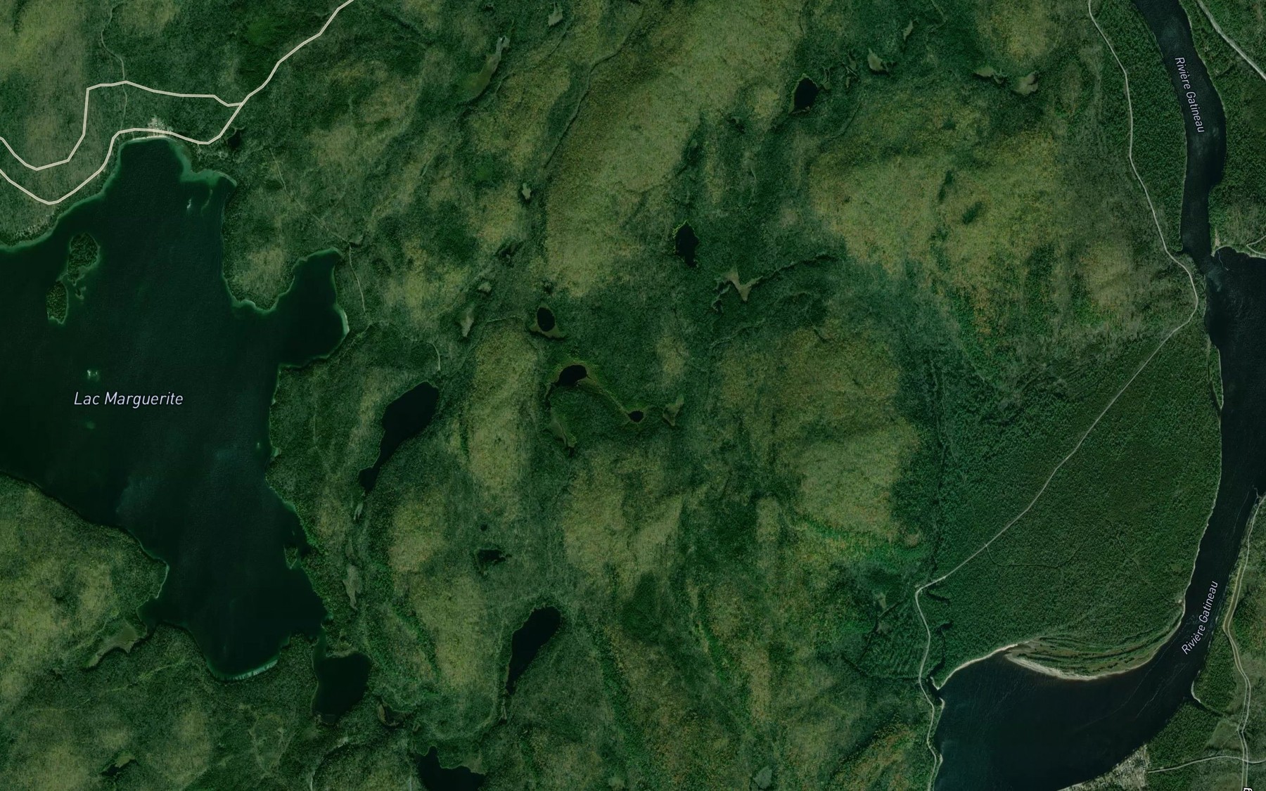 Satellite map of the Lac a Peanuts