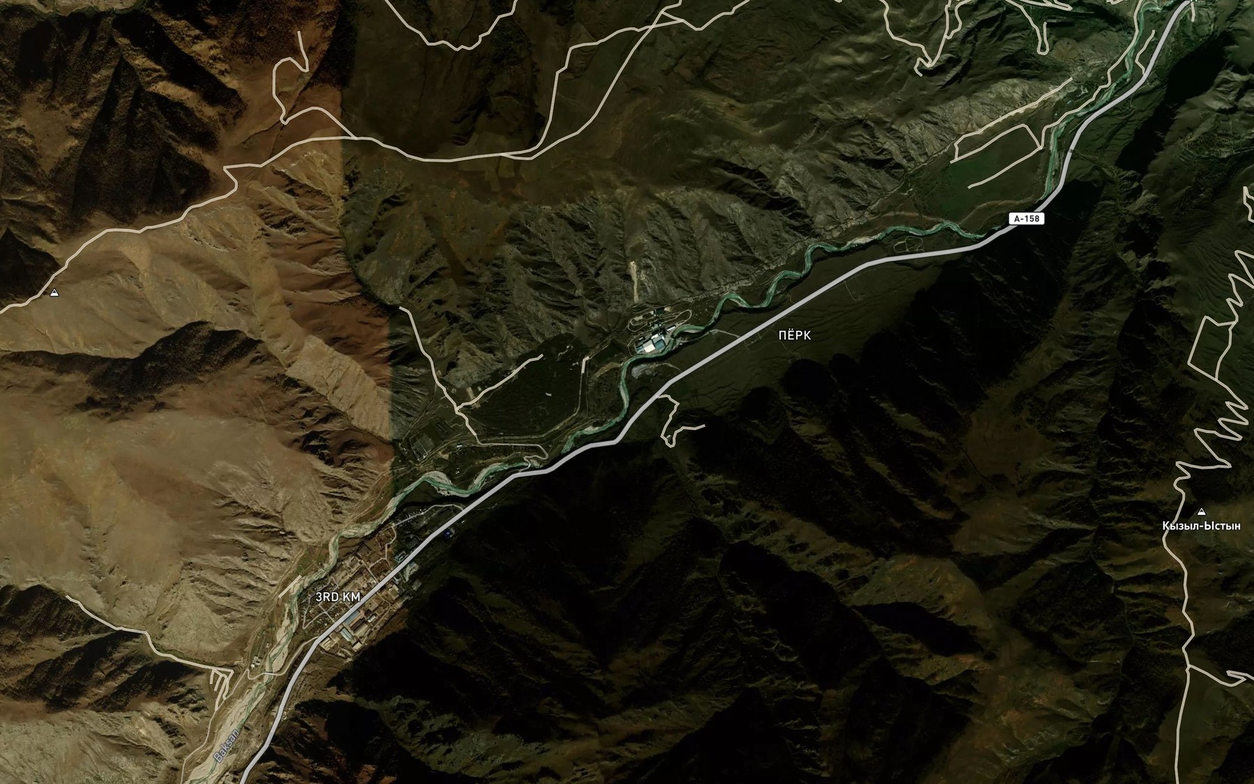 Satellite map of the Peryukolsu