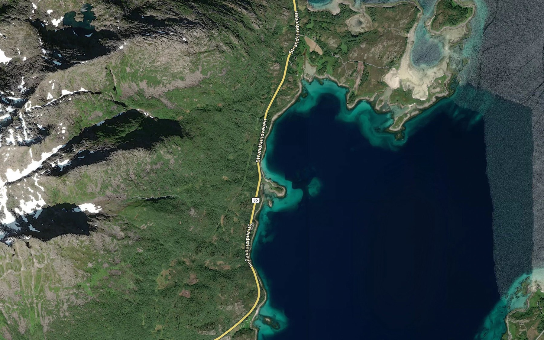 Satellite map of the Kistholmbukta