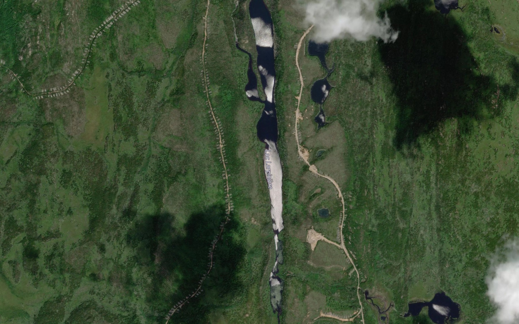 Satellite map of the Lac Larpiniere