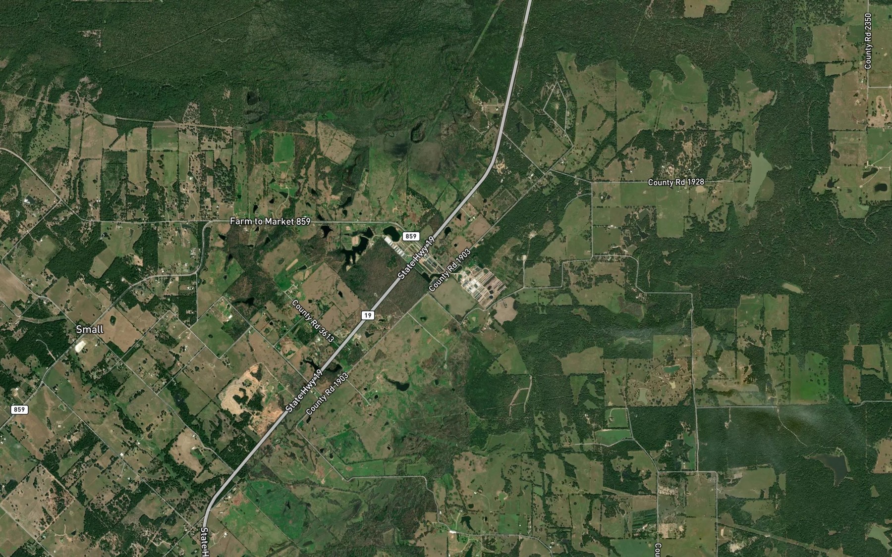 Satellite map of the Lake Church